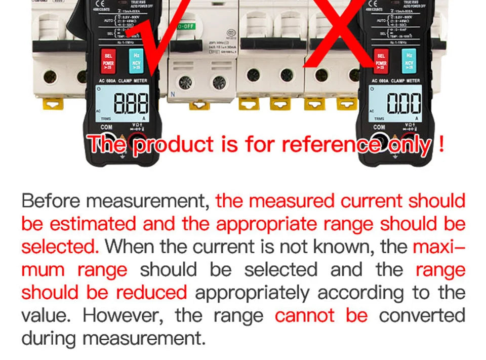 ANENG ST180 AC Current Clamp Meter  Digital 4000 Counts Multimeter Ammeter Voltage Tester Car Amp Hz Capacitance NCV Ohm Tool - Shoppiline