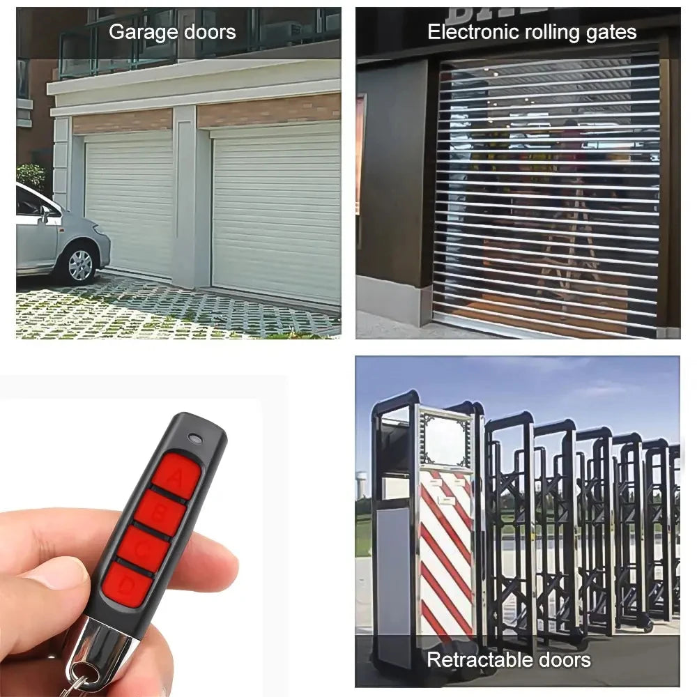 433MHZ Copy Remote Control Auto 4 Channe Code Garage Gate Door Opener Remote Control Duplicator Cloning Code Car Key