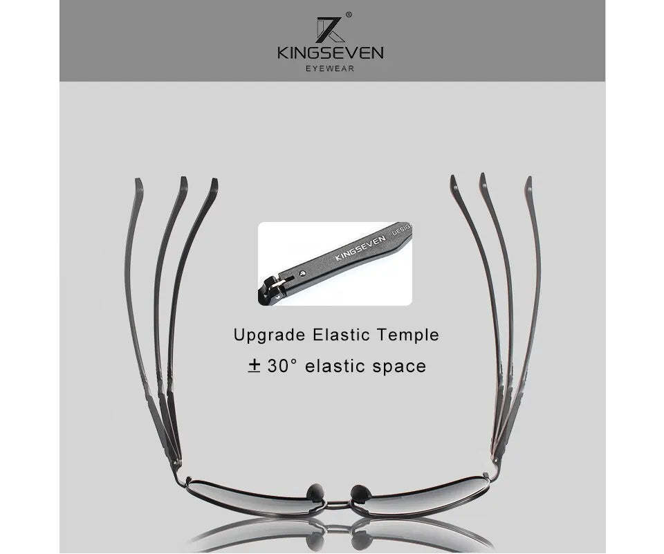 KINGSEVEN 2024 Polarized Men Aluminum Sunglasses UV400 Mirror Male Women for Men Fashion Eyewear Driving Sun Glasses