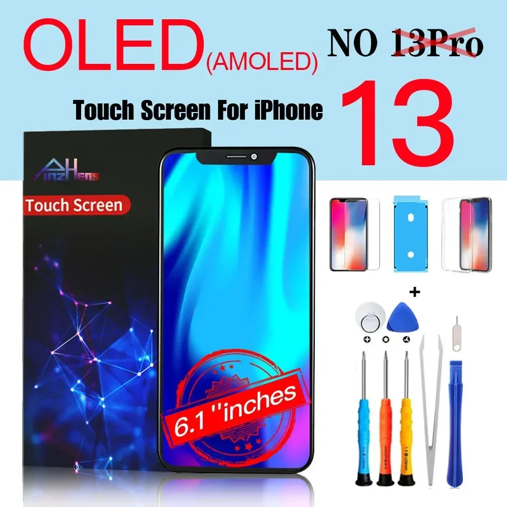 PINZHENG High Quality Display INCELL LCD OLED OEM AMOLED For iPhone XS MAX X XR 11 12 13 MINI PRO PROMAX Screen Replacement - Shoppiline