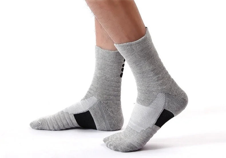 3 Pairs Anti-Slip Football Socks Men Sock Short Long Tube Soccer Basketball Sport Breathable Deodorous 39-45 Running Hiking