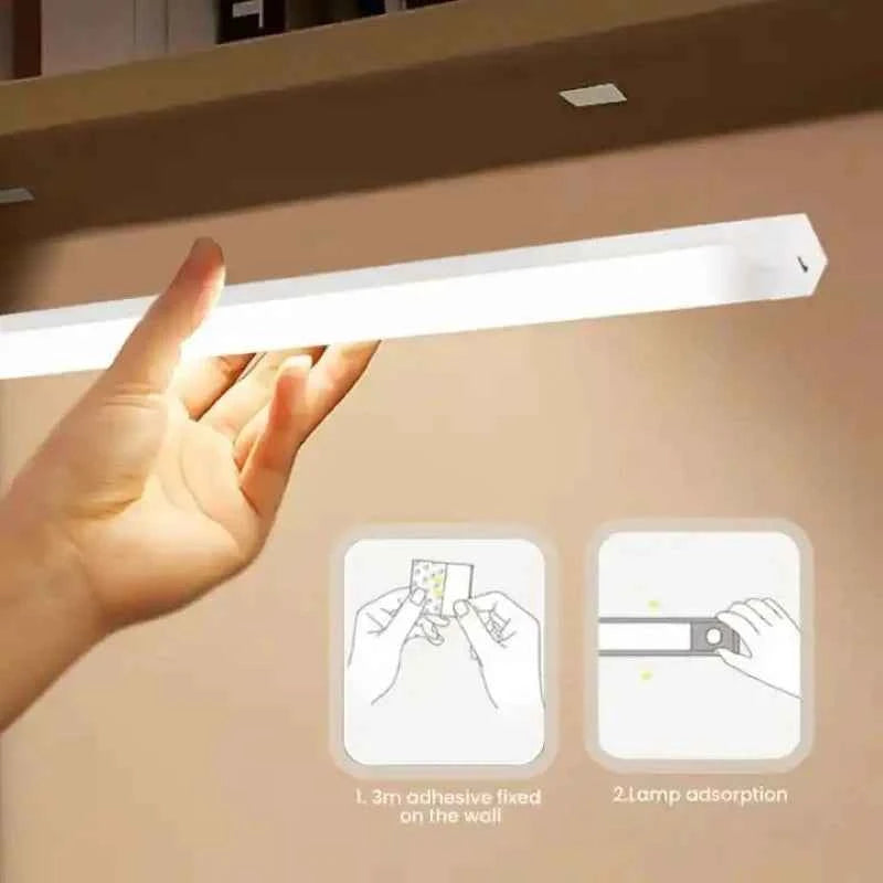 Wireless LED Night Lights Motion Sensor Lights Closet Kitchen Night Lights Bedroom Detector Light Cabinet Staircase Backlit