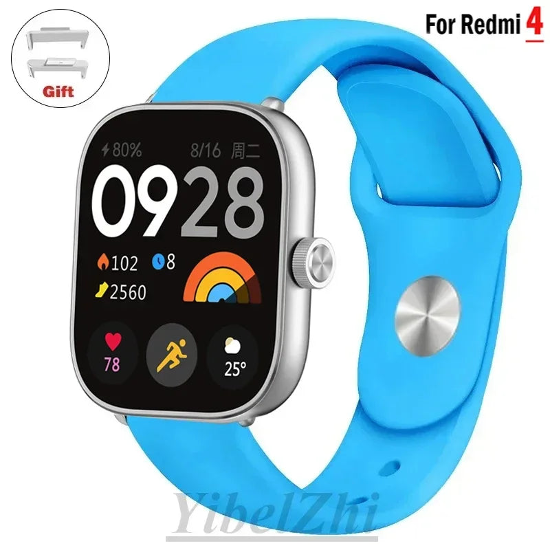 Sportarmband für Redmi Watch 4 Armband Smartwatch Armband Zubehör Weiches Silikon Armband Correa für Xiaomi Mi Band 8 Pro