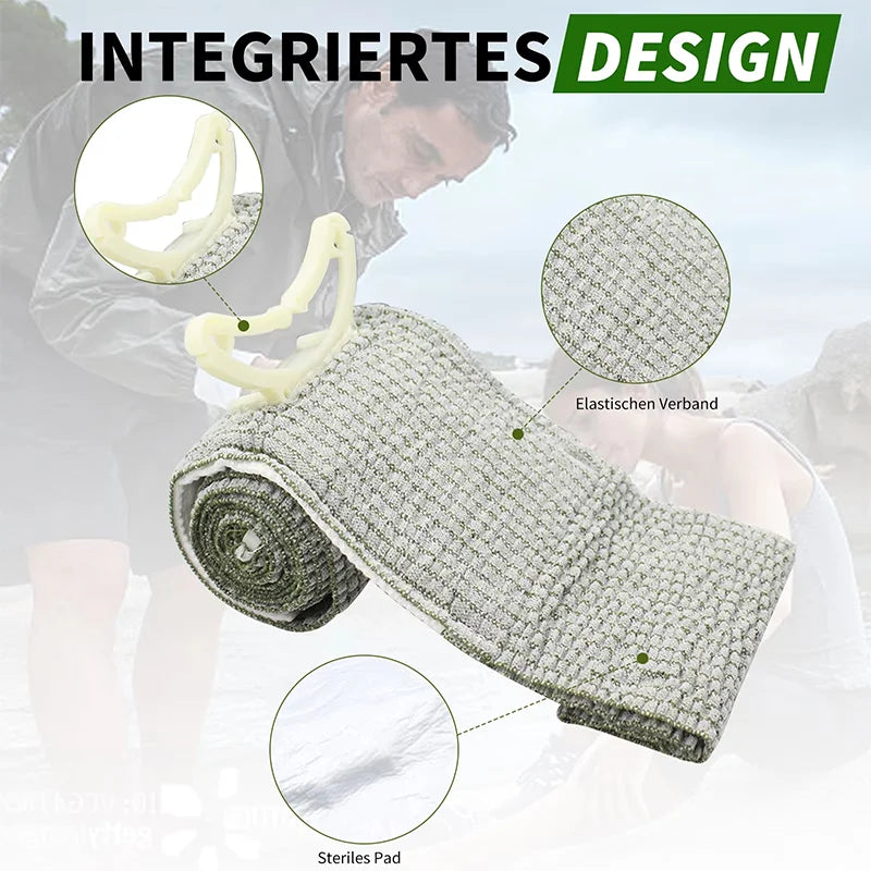 4/6 Inch Israeli Bandage Elastic Wrap Sterile Emergency Bandage Essential for Camping, Hiking,Tactical,Home | Medical Trauma Kit