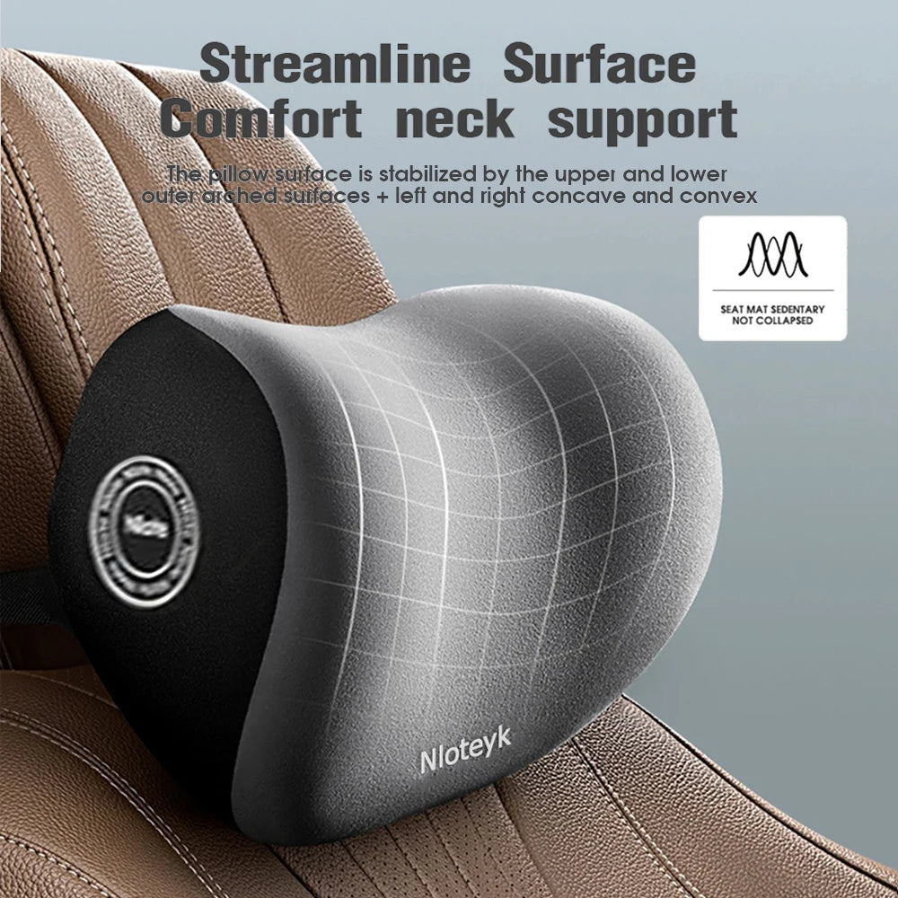 Auto Nackenkissen Memory Foam Schutz Lendenwirbelstütze Lordosenkissen Auto Kopfstütze Sitz Reise Innenausstattung Zubehör