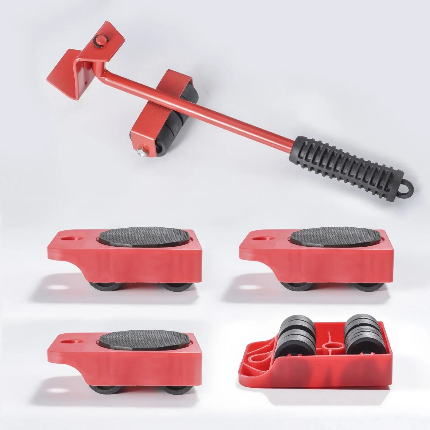 Heavy Duty Furniture Moving Kit - 5pc Roller Set for Effortless Lifting & Gliding