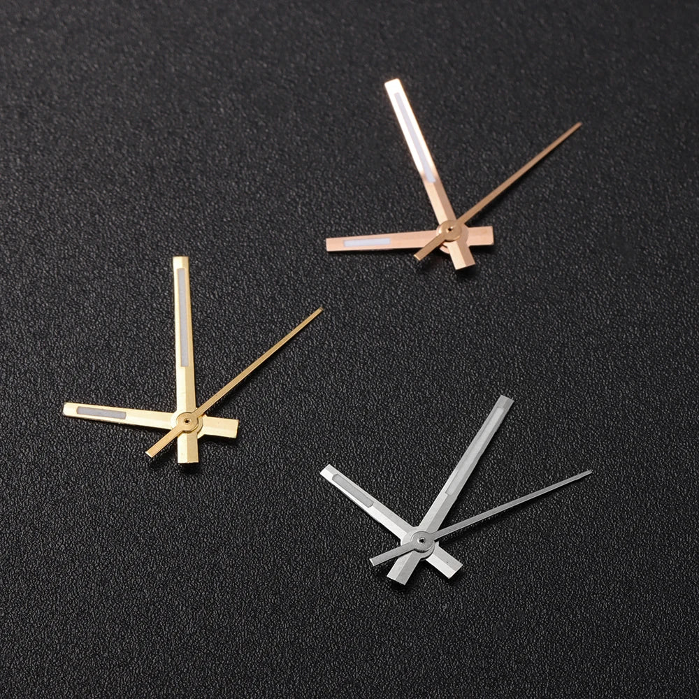 Modified Watch Hands Green Luminous Logbook Needle Silver Gold Rose Watch Accessories for NH35/NH36/4R/7S Movement