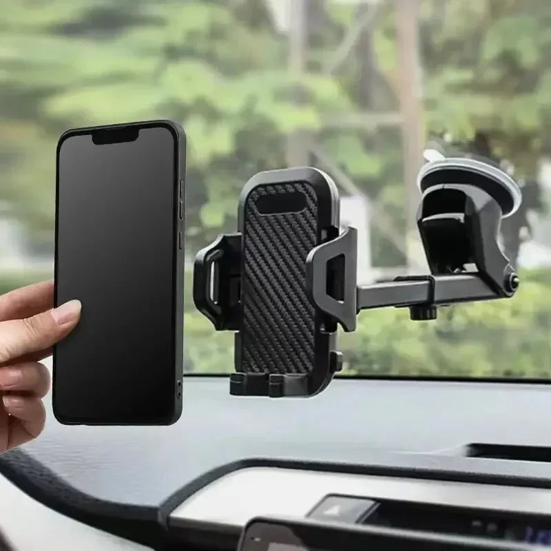 360° Rotatable Car Phone Holder Universal Windshield Suction Cup & Air Vent Mount Stand for Cellphone Stable Car Phone Bracket