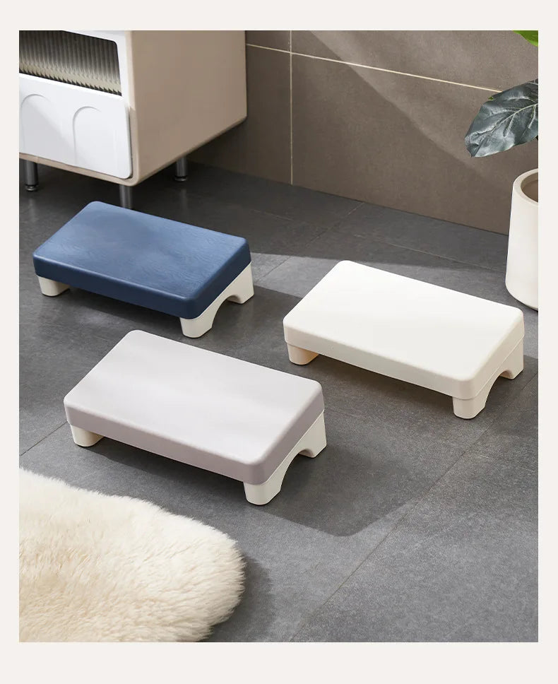 Ergonomic PP Footrest Under Desk Foot Stool Comfortable Space-Saving Foot Rest for Office Work Study Sofa Home