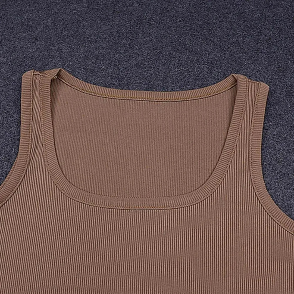 Body sans manches en maille moulant et sexy pour femme, haut court dos nu et asymétrique, pour l'été, le quotidien ou les soirées en boîte.