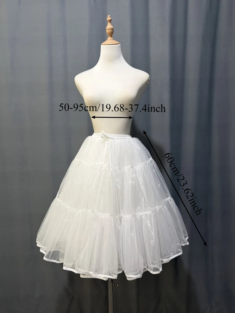 Lolita Super Stuffed Petticoat Boneless Violent Skirt Support Soft Yarn Short Duck Butt Korea Japan New