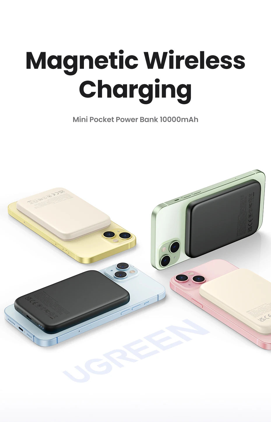 UGREEN PD20W Power Bank Magnetic 10000mAh Portable Wireless Fast Charging PowerBank for Magsafe for iPhone 17 15 Pro Max 16 Pro - Shoppiline
