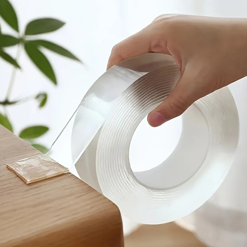 5m Double Contact Nano Tape Powerful Extra Strong Sided Adhesive for Kitchen and Bathroom Waterproof and Cleanable Tool