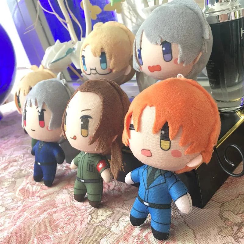 10cm Hetalia Axis Powers Mini Plush Doll Pendant Alfred F. Jones Arthur Kirkland Cosplay Stuffed Toy For Anime Fans - Shoppiline