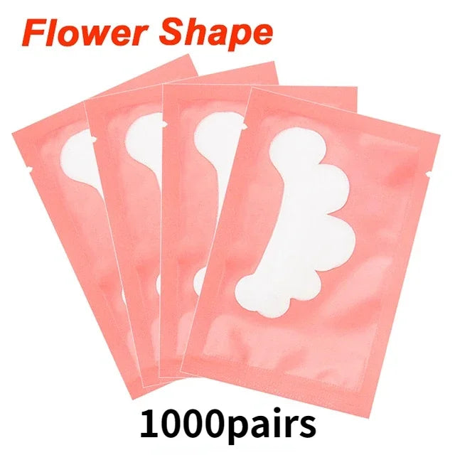 50/500/1000 Stück Hydrogel-Pads für Wimpernverlängerung, Unteraugenpads, Wimpernsticker, Tools, Großhandel LAUKISS
