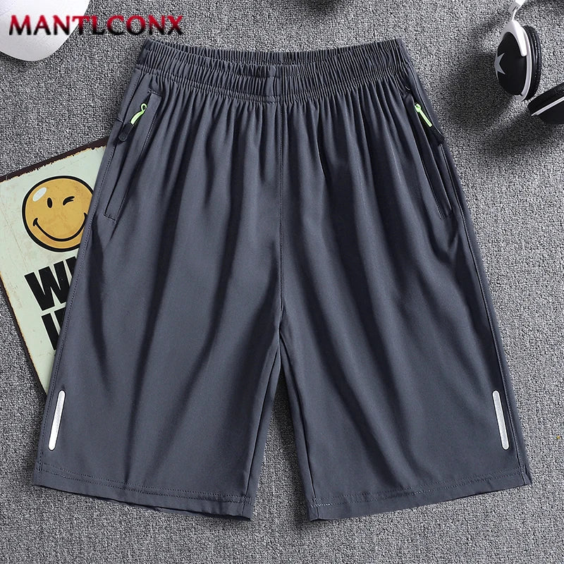 Men's Shorts Summer Football Soccer Sports Short Pants Breathable Drawstring Quick Dry Running Sports Shorts Men Jogging Bottom