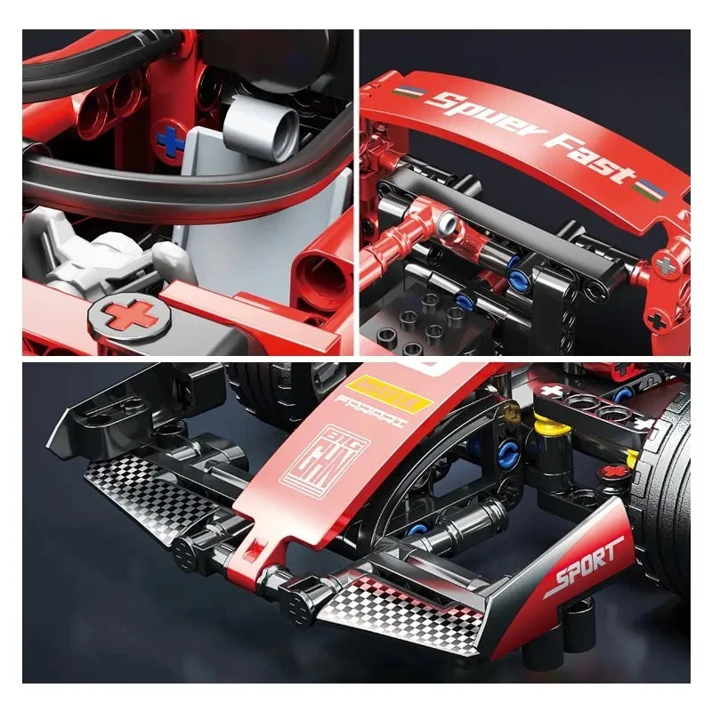 2025 Technical NEW F1 Racing Car Building Blocks Set MOC Model Kit DIY Assembly Bricks Creative Educational Toys For Children - Shoppiline