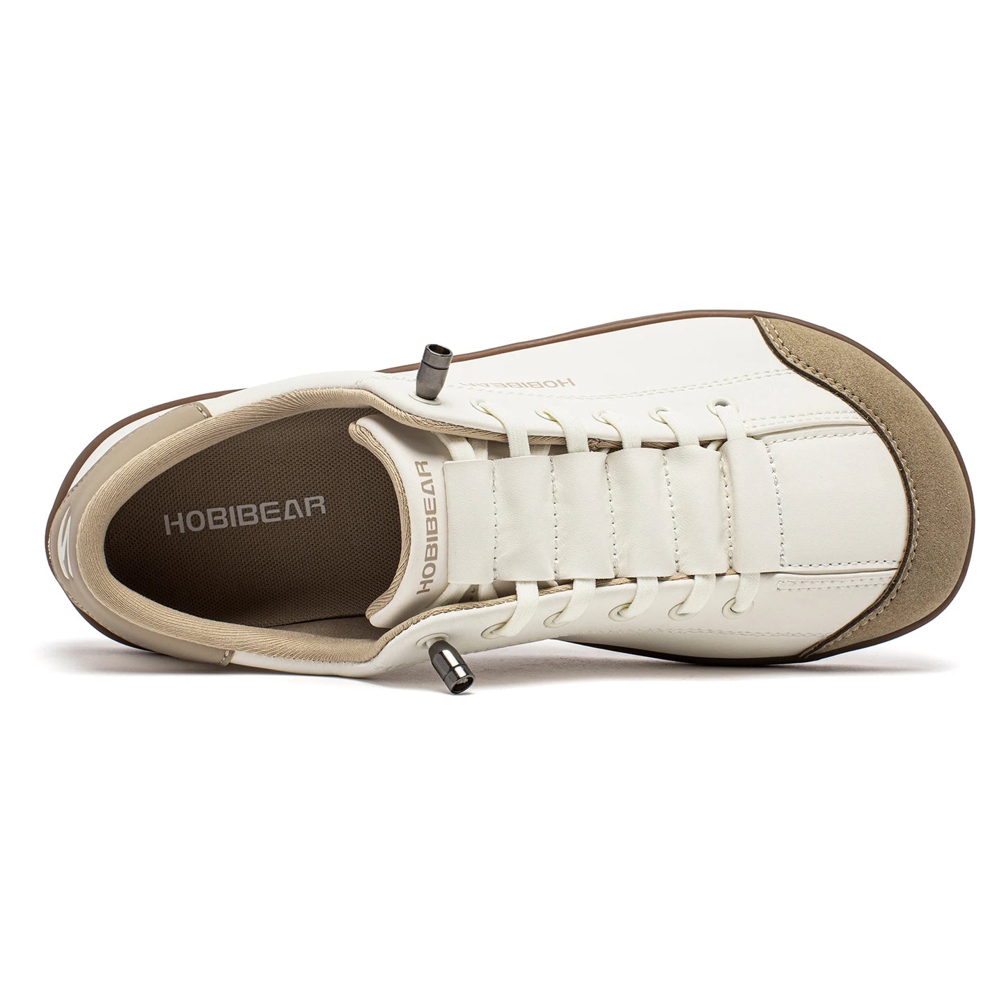 HOBIBEAR Unisex Barefoot Wide Toe Shoes Women Men Artificial Leather Minimalist Sneakers Adjustable Slip On Walking Shoes