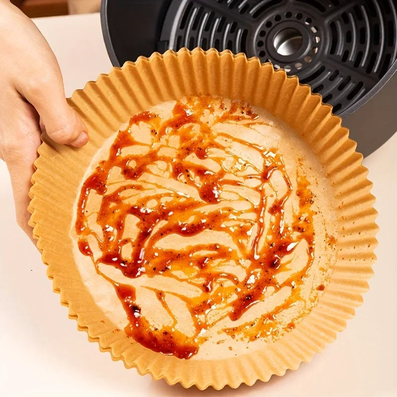 Air Fryer Special Paper High-temperature Resistant Oil Absorbing Paper Pad Food Grade Special Paper Circular Square Baking Paper