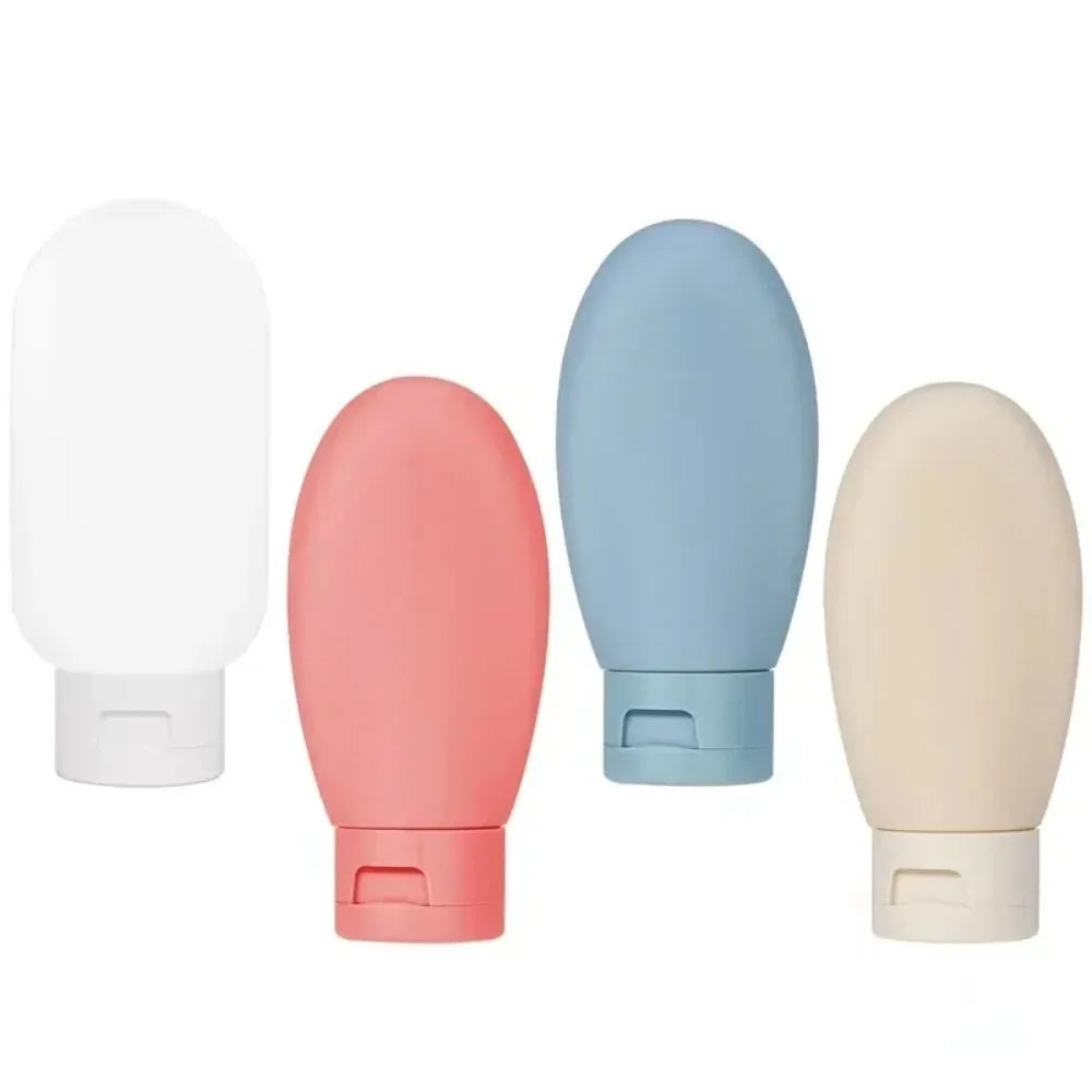 Refillable water bottle, soft silicone squeeze tube packaging empty bottle, wholesale supply