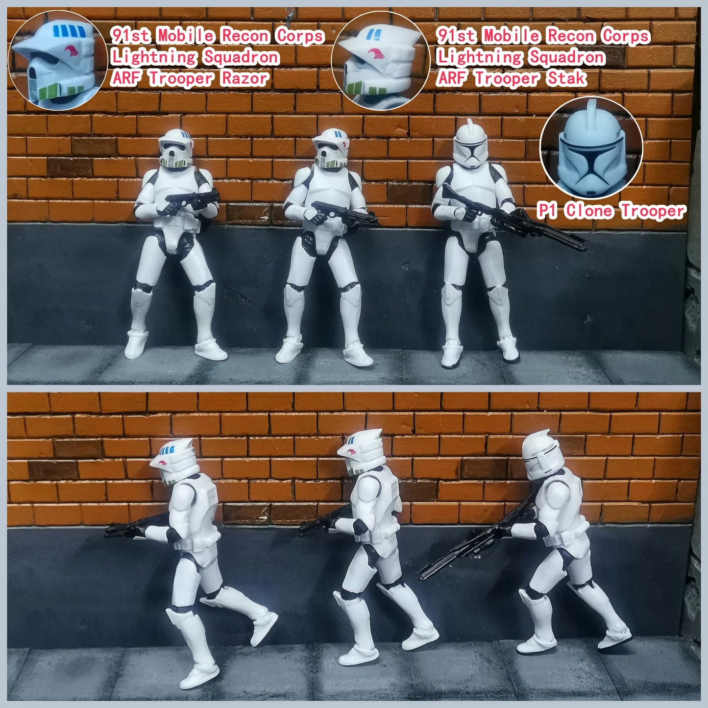 Star Wars 3.75 Inch Trooper 1/18 501st Legion Action Figure Hardcase REX Anakin Dogma Tup Toys Model Loose - Shoppiline
