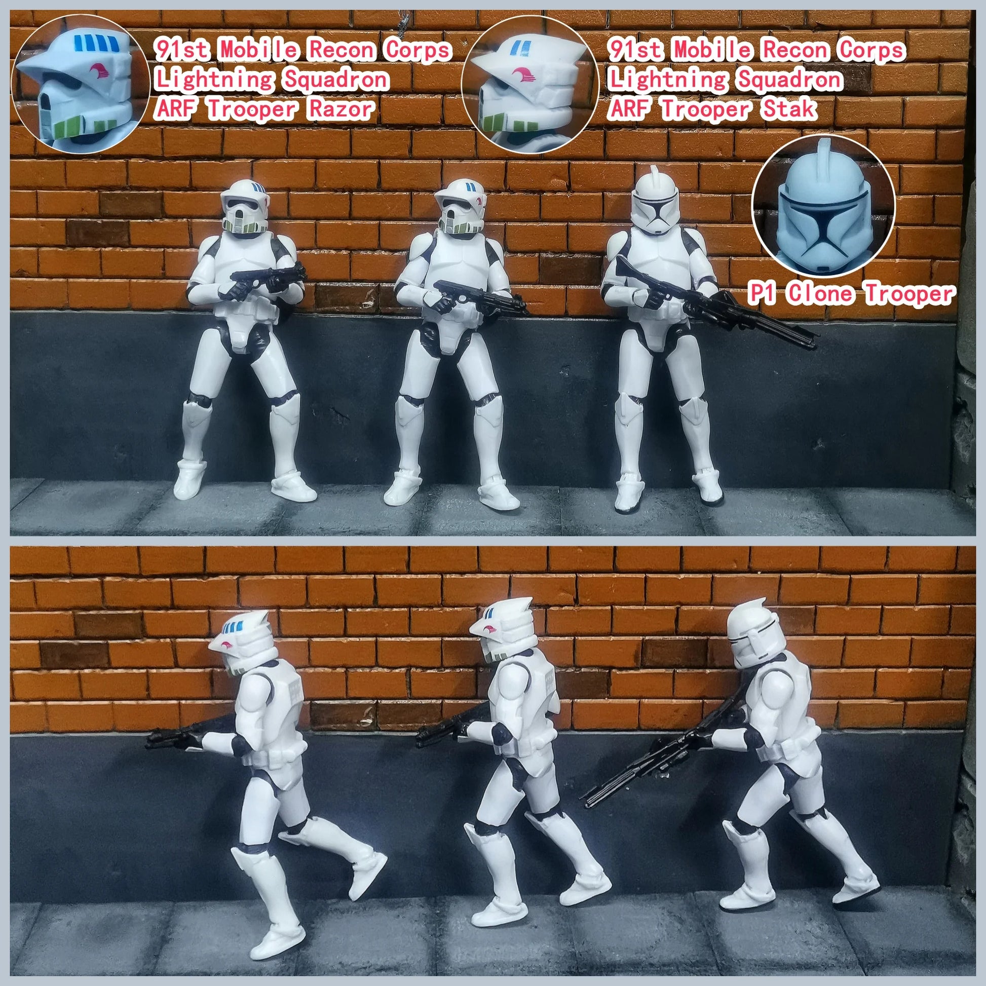 Star Wars 3.75 Inch Trooper 1/18 501st Legion Action Figure Hardcase REX Anakin Dogma Tup Toys Model Loose - Shoppiline