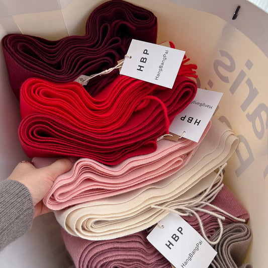 2025 New Winter Wool Scarf For Women Long Warm Cashmere Scarves Hijab Solid Lady Shawl Wrap Female Pashmina Bandana Head Scarfs