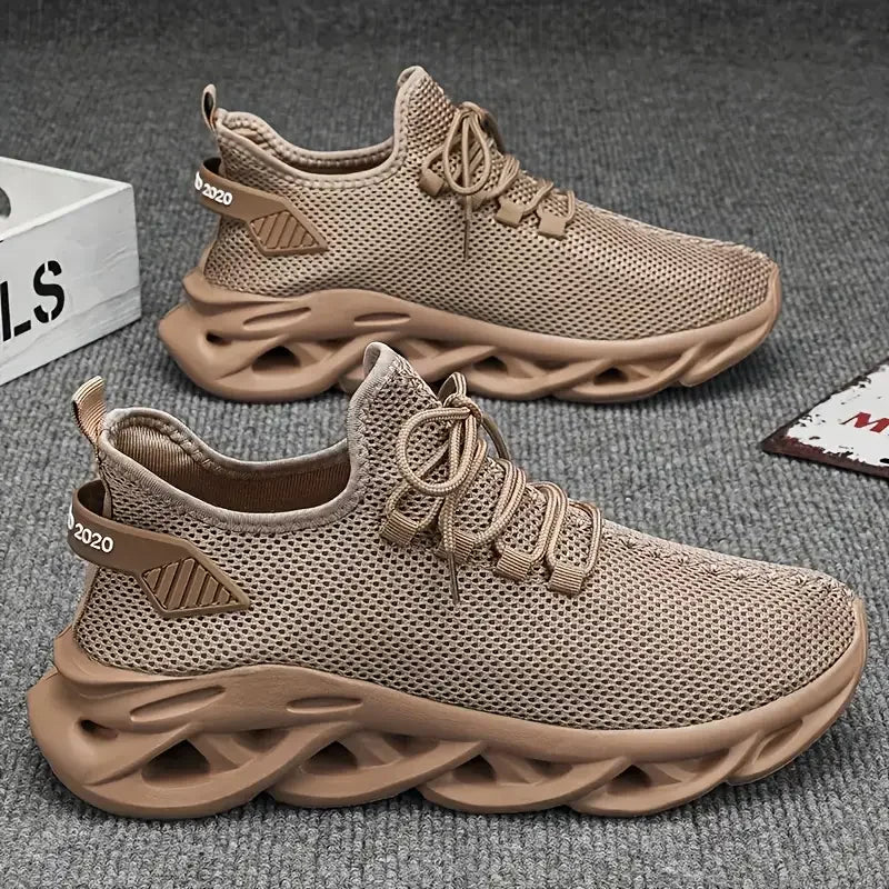 Men Casual Sport Shoes Breathable Lightweight Sneakers Outdoor Mesh Black Running Shoes Athletic Jogging Tenis Walking Shoes - Shoppiline
