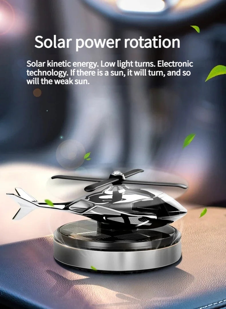 Helicopter Styling Solar Car air freshenerDecorative Aromatherapy Car interior accessories Propeller rotary perfume diffuser