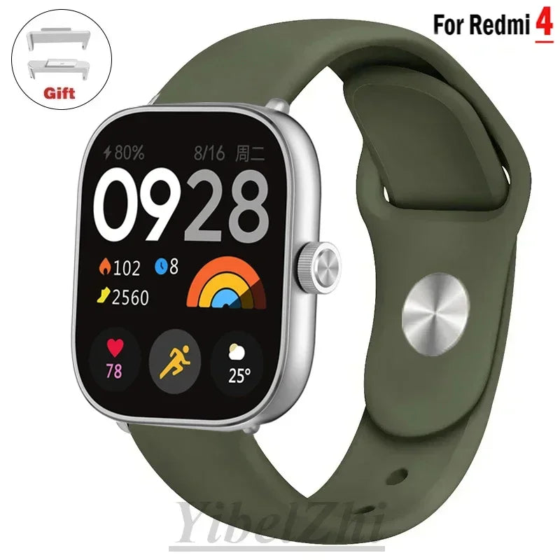 Sportarmband für Redmi Watch 4 Armband Smartwatch Armband Zubehör Weiches Silikon Armband Correa für Xiaomi Mi Band 8 Pro