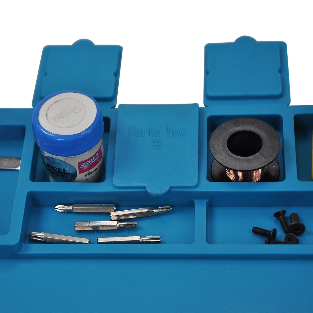 Silicone Soldering Mat Pad Desk Platform  for Welding Station Iron Phone PC  Repair Magnetic Heat Insulation No Lead S-160