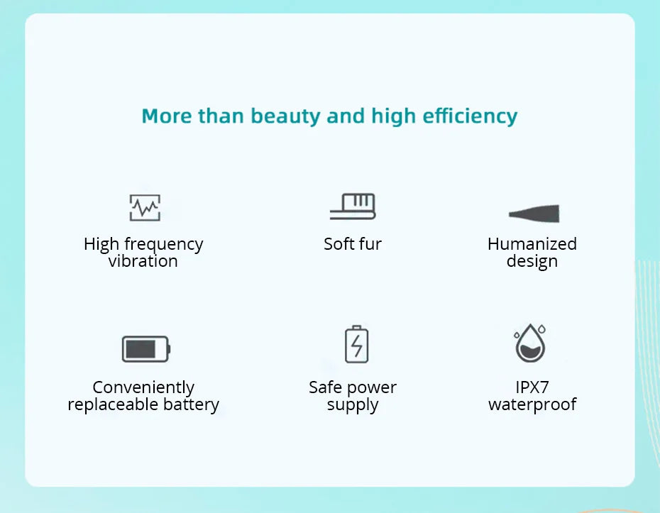 Tongwode Electric Toothbrush for Adults Soft Bristle Portable Battery Endurance IPX6 Waterproof Intelligent Effective Oral Care