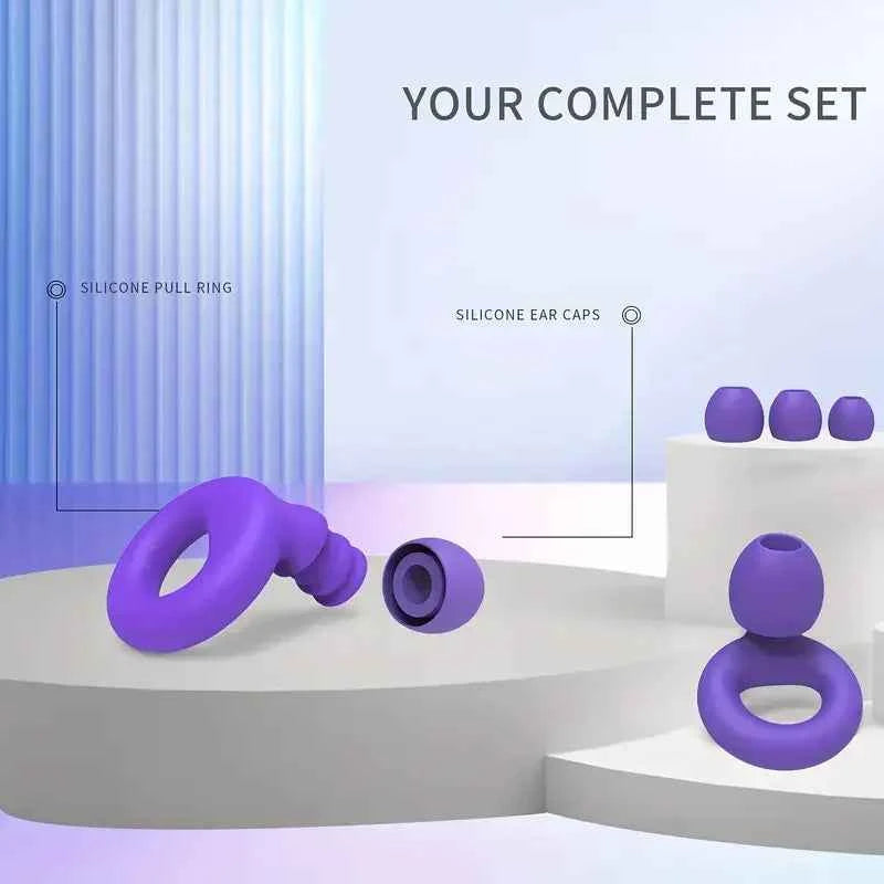 HUAK Concert Ear Plugs, High Fidelity Noise Cancelling Silicone Ear Plugs, Reusable Ear Plugs for Musicians, , Focus and Sleep