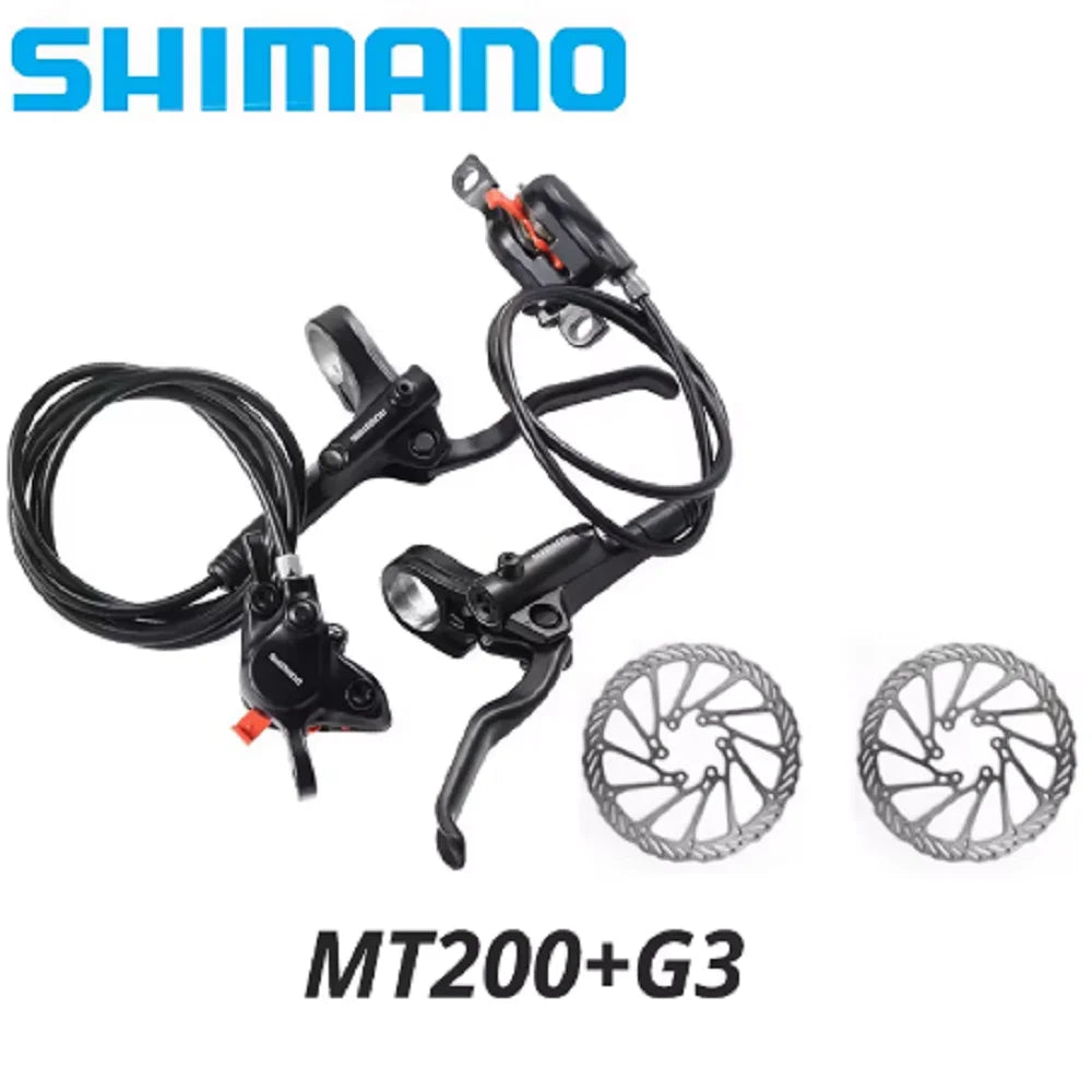 Original Shimano BL-MT200 MT201 M315 MTB Mountain Bike Hydraulic Disc Brake MT200 Brakes 2 Piston 3 Finger Steel Lever BL-MT200