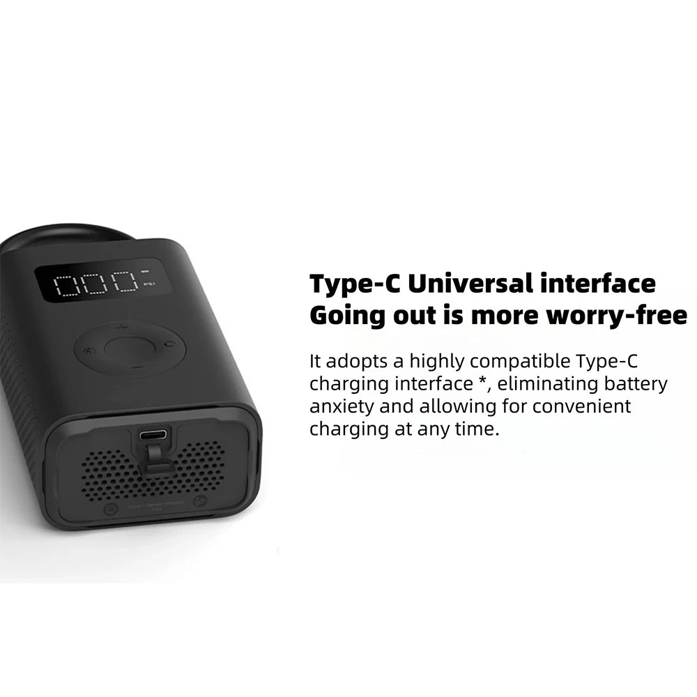 New MIJIA Inflatable Treasur Air Compressor 2D 2000mAh Portable Inflator Air Pump 2D For Bicycle Car Motorcycle Ball CN - Shoppiline