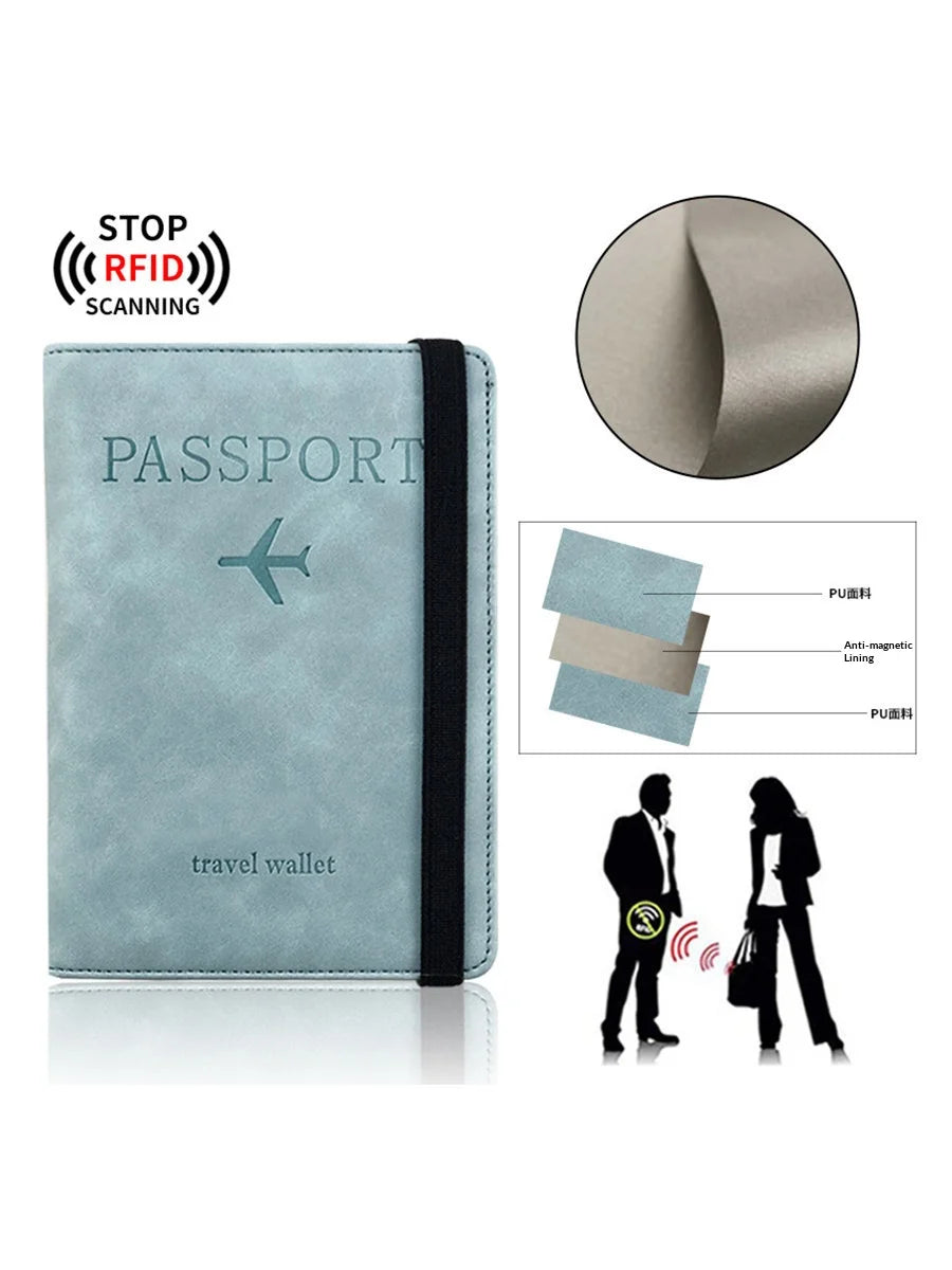 Homefish PU Leather Wallet Travel Passport Purse Card Male Travel Accessories Hand Carry Passport Business Cards Holder Wallet