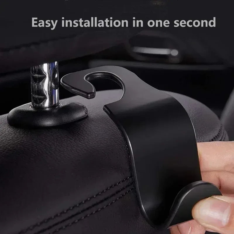 2/4/8 PCS Car Seat Back Hook Universal Car Single Hook Hanger Headrest Storage Hanger Clip High Quality Car Interior Accessories