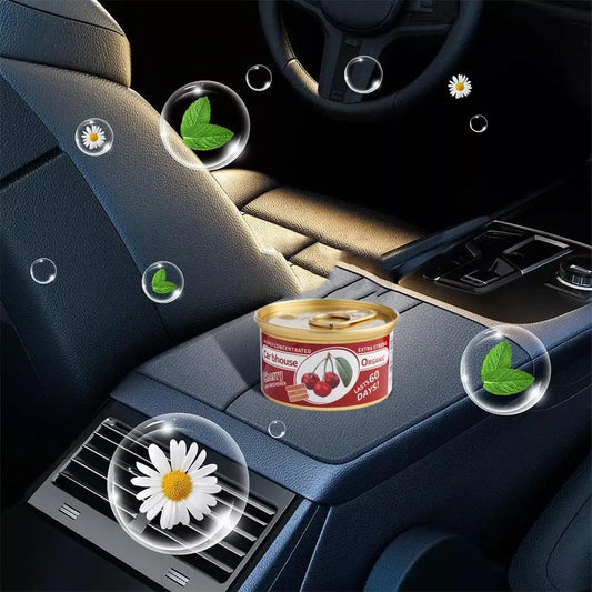 Wooden Car Aroma Diffuser New Car Deodorizer Fiber Air Freshener with Canned Coffee Scent Best Seller for Automotive Interior