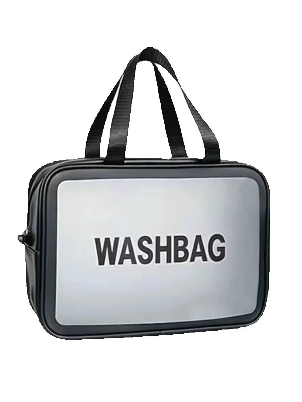 HOMEFISH Single Layer Transparent PVC Waterproof Cosmetic Bag, Portable Large Capacity Dustproof Travel Makeup Handbag