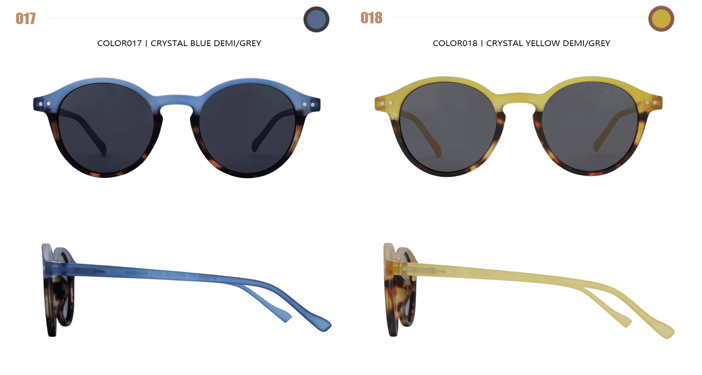 ZENOTTIC Lunettes de Soleil Rétro Polarisées 2023 2024 Hommes Femmes Vintage Petite Monture Ronde Lunettes de Soleil Verres Polarisés UV400 Nuance