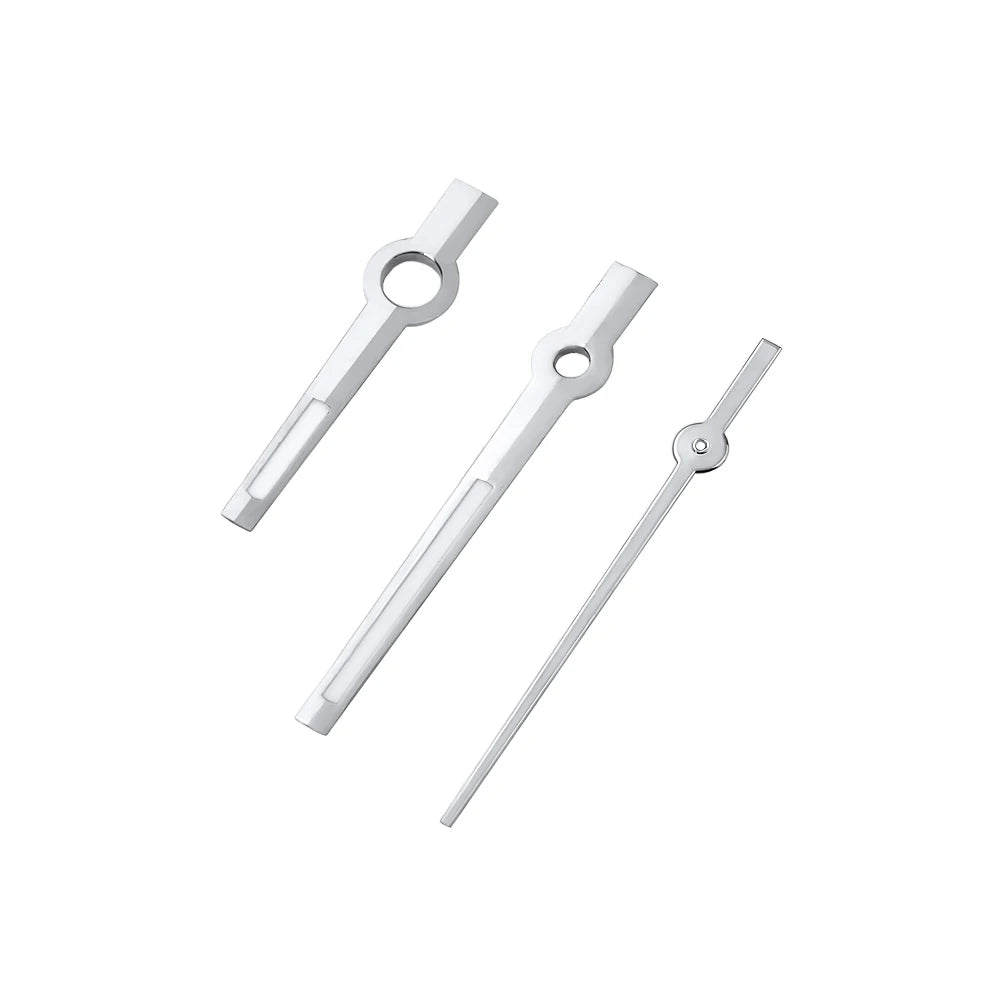Modified Watch Hands Green Luminous Logbook Needle Silver Gold Rose Watch Accessories for NH35/NH36/4R/7S Movement