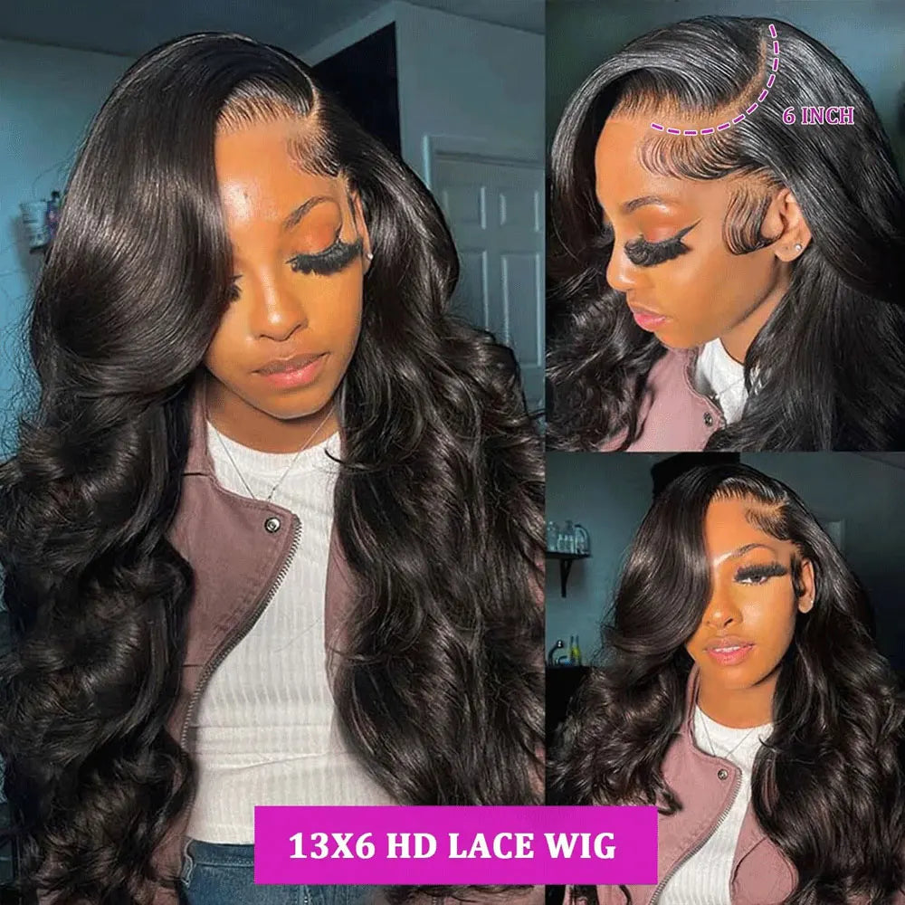 40 42 Zoll Body Wave Echthaarperücken 13x4 13x6 HD Lace Frontal Wig Echthaar Remy 5x5 Glueless Lace Closure Perücken für Frauen