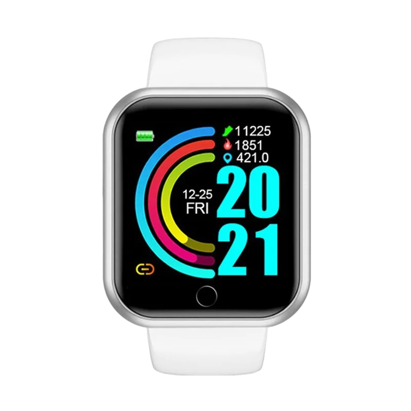 Sport-Smartwatch Für Herren Damen Uhren Fitness Herzfrequenzmesser Elektronische Smartwatch Kalorien-Musik-Player Y68 Armband Kinder