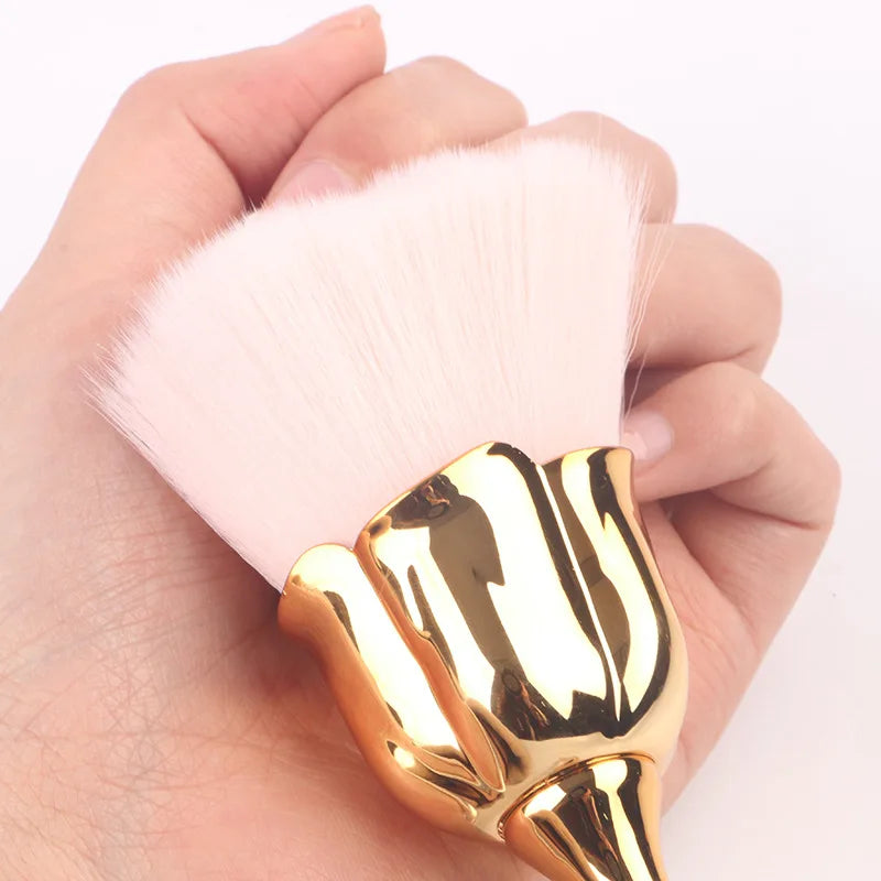 Rose-shaped Soft Brush For Manicure Nail Art Dust Brush Nail Dust Brush Gel Polish Dust Cleaning Nail Brushes Tool Nail Supplies