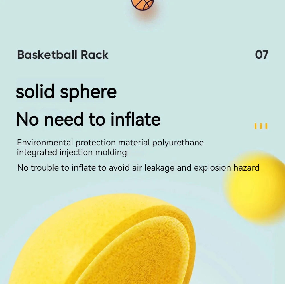 Foam Basketball Kids Silent Basketball Bouncing Mute Silent Ball Bounce Squeezable Mute Bouncing Basketball - Shoppiline