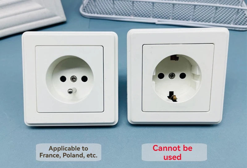 Baby Anti Electric Shock Safety Power Supply Protection Cover Child Power Supply Safety Cover French Socket Protection Cover