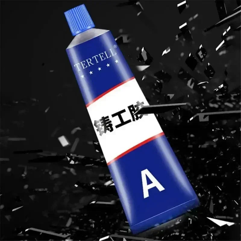 ZEXEF Colle haute température pour métal, réparation de soudure, forte résistance, magique AB, Adhésif Bi-composant pour Plastique et Bois