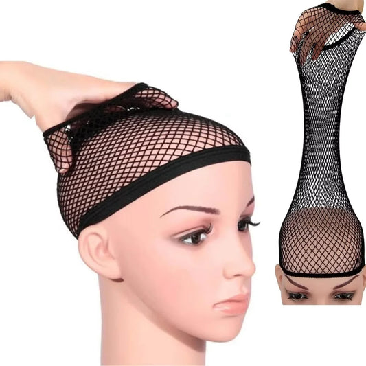 Nylon Hair Net New Stretchable Elastic Hairnets Fashion Mesh Weaving Wig Caps  for Wig Accessories