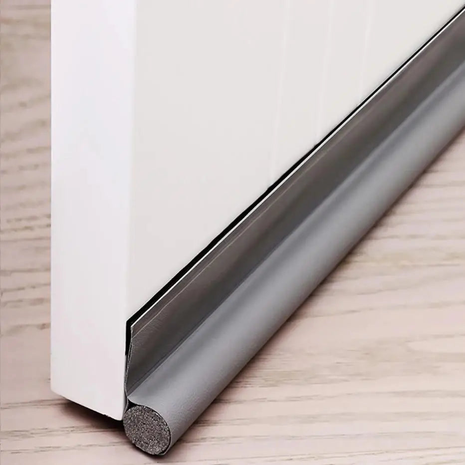 Door Draft Stopper Adjustable Under Door Seal Strip Weatherproof One Side Gap Blocker Foam Weatherstrip for Cold Air Prevention