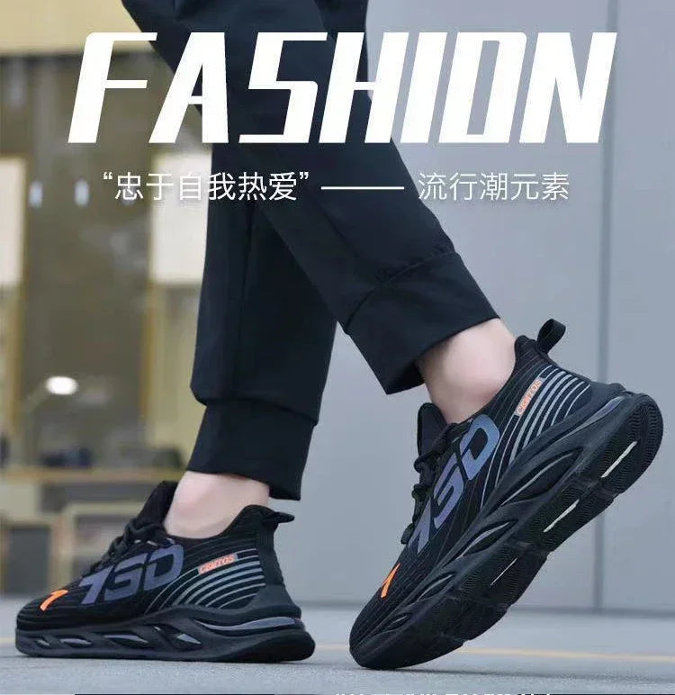 Autumn Lightweight Anti-odor Men's Shoes Breathable Mesh Sneakers Comfortable Fashionable Versatile Shoes Men's Casual Shoes - Shoppiline